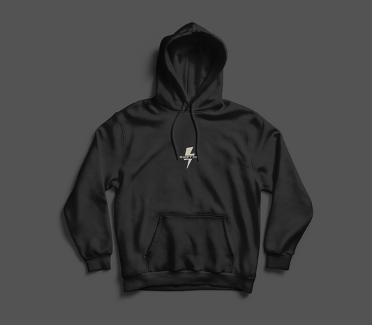 Shift Supply Co Black/Cream Print Hoodie
