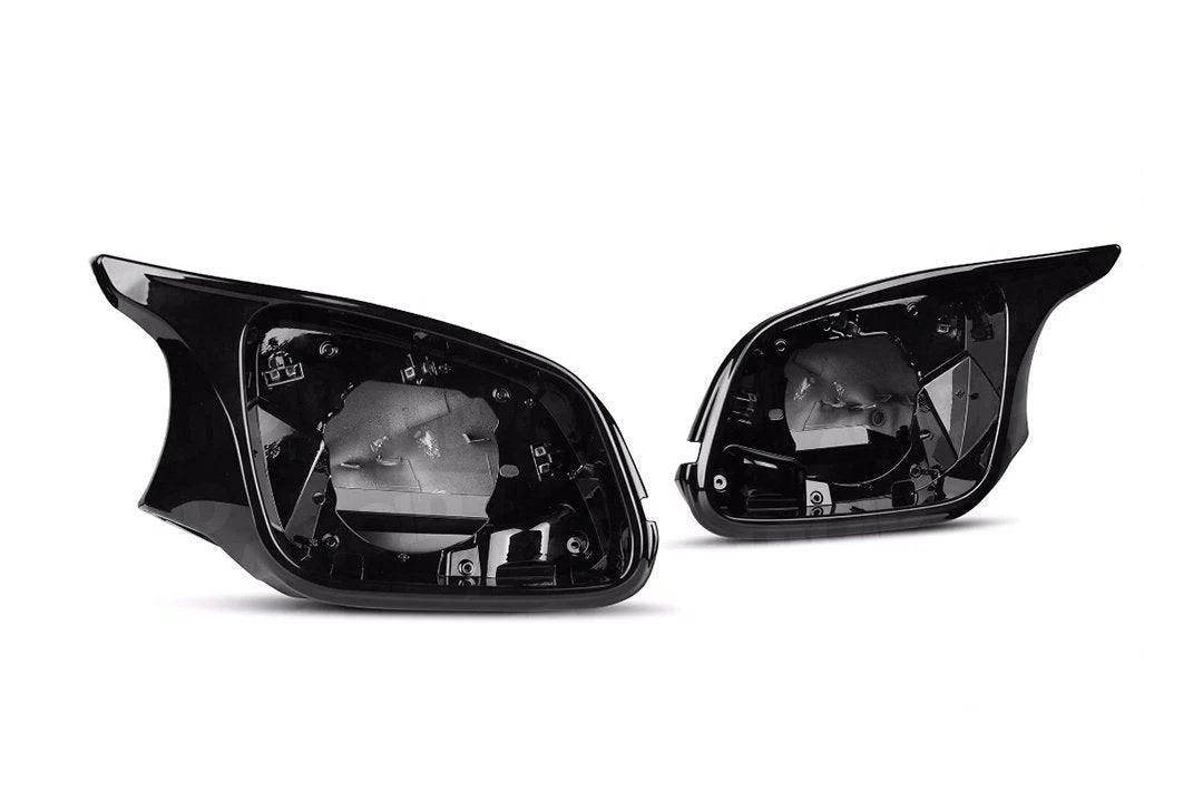 TRE GLOSS BLACK M STYLE WING MIRROR UNIT FOR BMW (2012-2019, FXX)