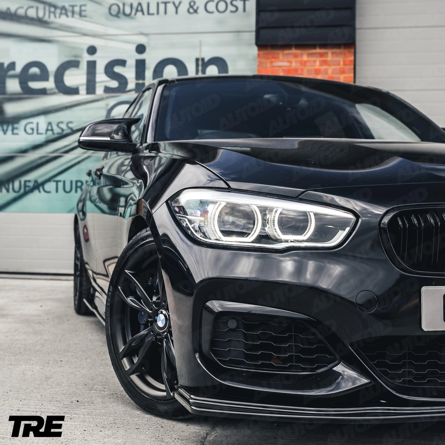 TRE GLOSS BLACK M STYLE WING MIRROR UNIT FOR BMW (2012-2019, FXX)